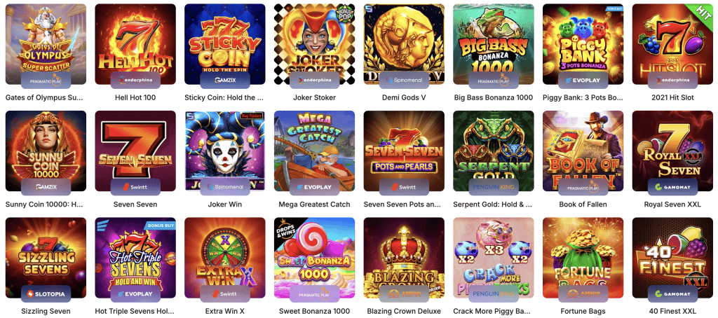Ice Casino nyerőgépek